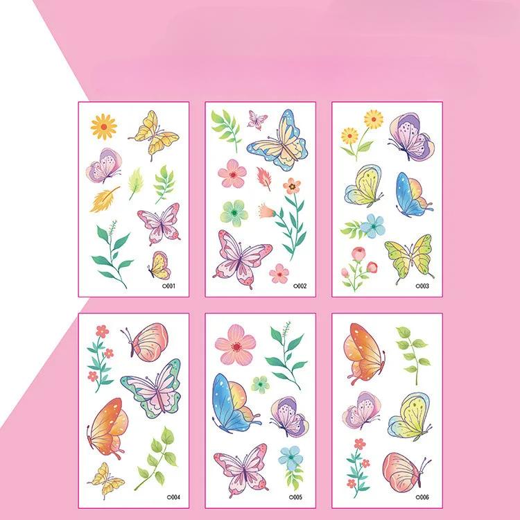 6 SZT. Tatuaże tymczasowe dla dzieci o tematyce kosmicznej, fantazyjne wzory planet, zabawne naklejki na przyjęcie przedszkolne