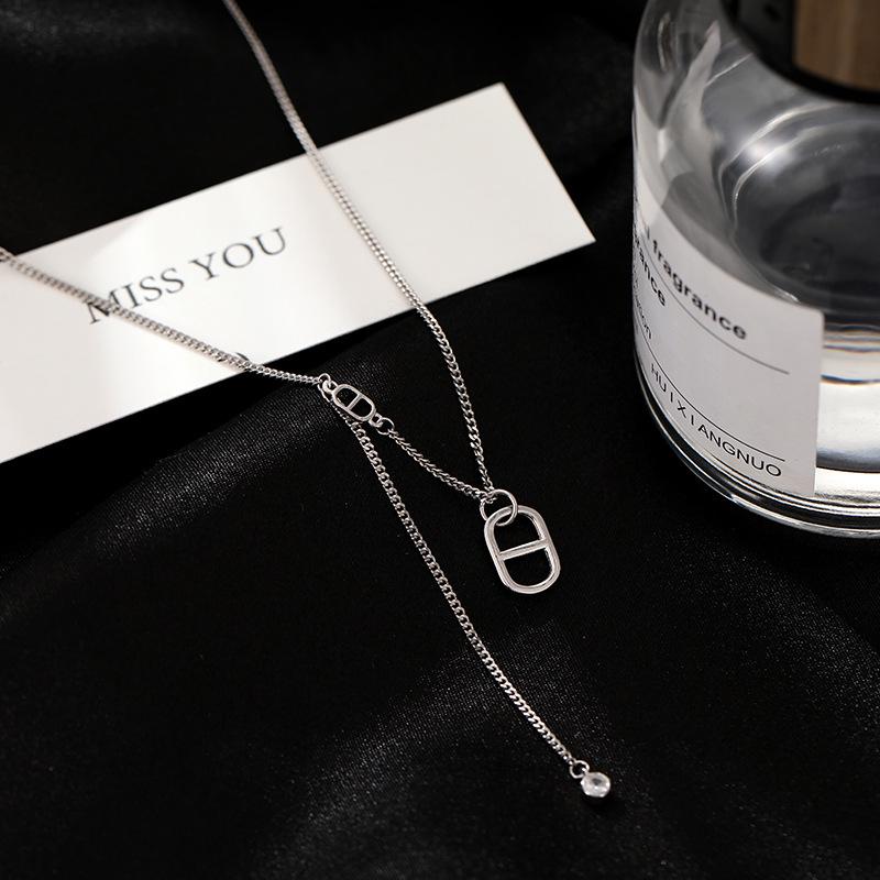 Banyan Tree S925 Silber Schweinenase Zirkon Anhänger Quaste Halskette für Frauen