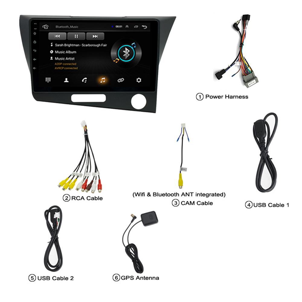 Navigation all-in-one machine for Honda CRZ10-16 comes standard with right-hand drive