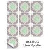 10 Pezzi Adesivi Piastrelle Mandala Boho - Decalcomanie Murali in PVC Lucido Cristallo - Murale Autoadesivo Impermeabile per Pavimento Cucina Bagno Decorazione Casa