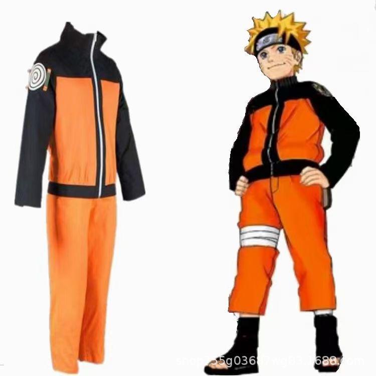 Naruto Uzumaki Cosplay Set für Jungen - Vollkostüm & Zubehör für Halloween