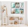EVPYXFUT Set of 6 Tropical Beach Canvas Wall Art Surf Poster Summer Ocean Coastal Pictures Turtle Print Palm Tree Surfboard Gallery Paintings