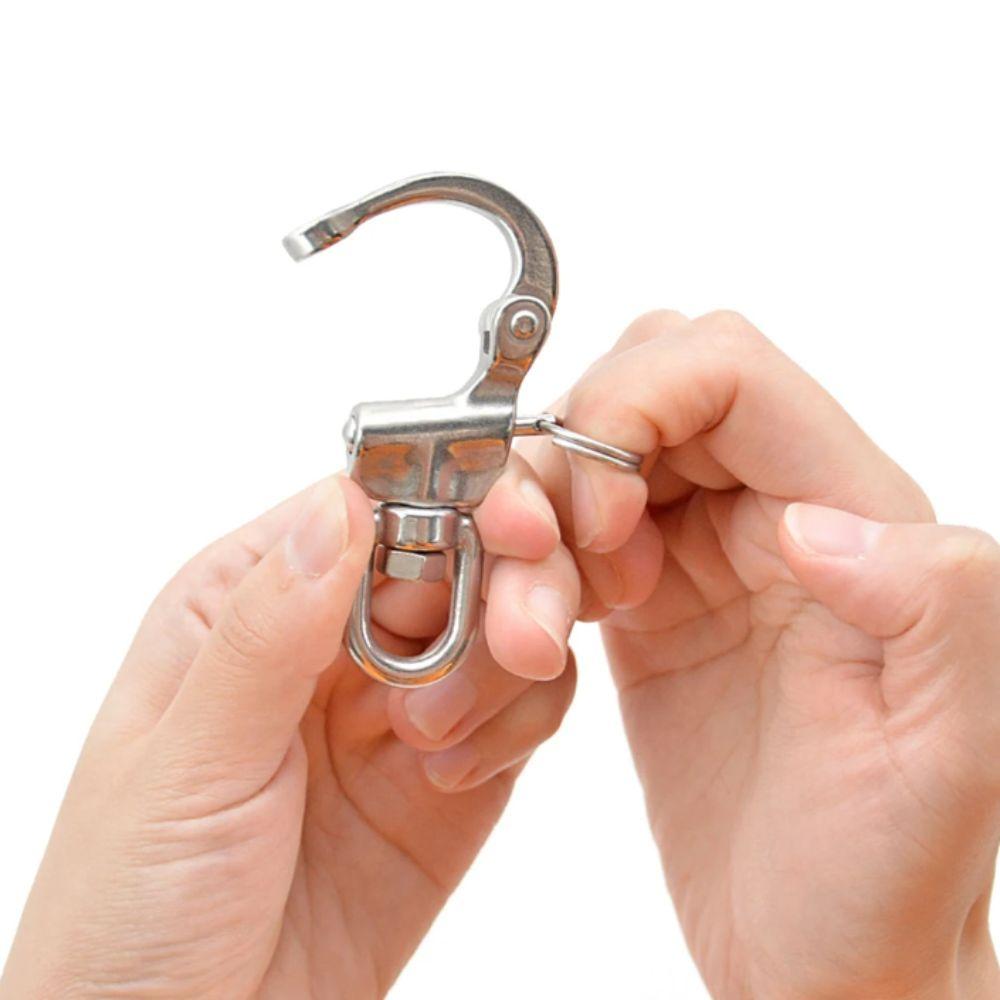 Quick Release Rotary Shackle 316 Stainless Steel Quick Release Buckle Boat Shackle  Sailing Rope