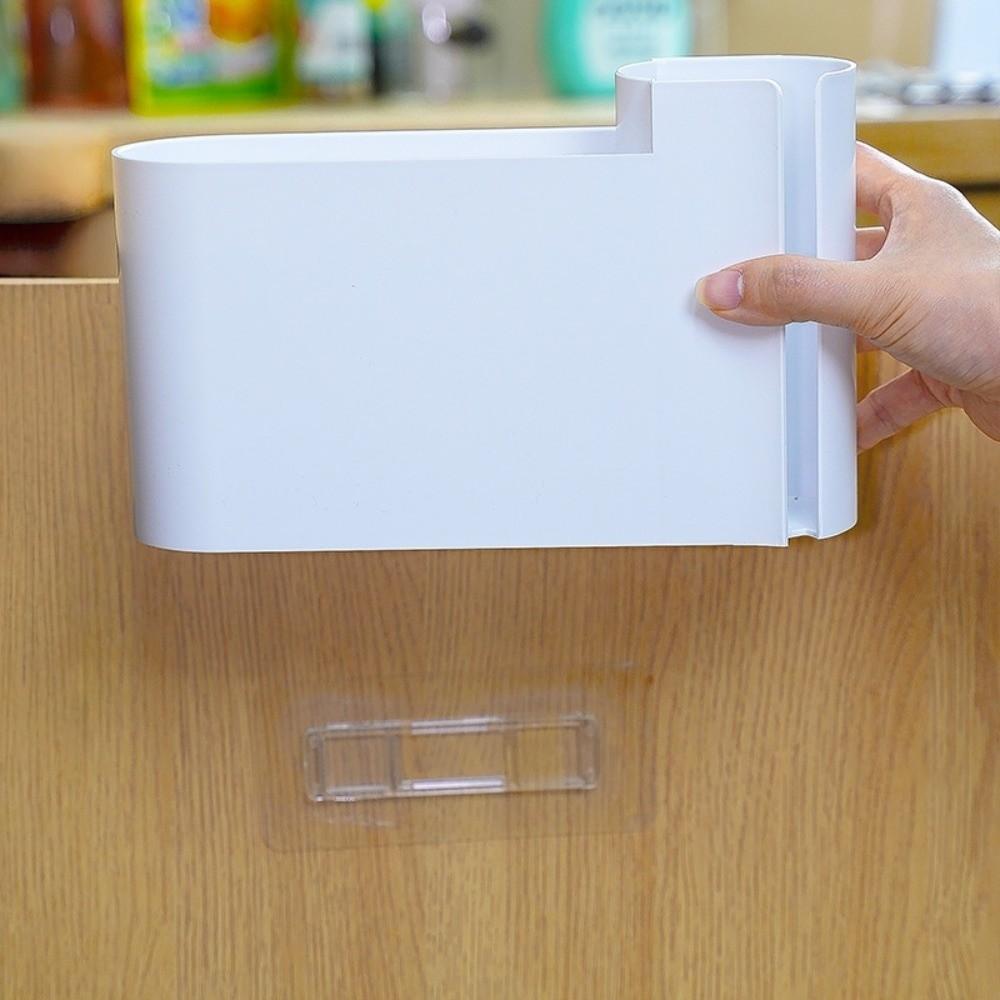 Wall Mounted Pull-out Type Trash Bag Dispenser Plastic Waste Bag Storage Box  Cabinet Door