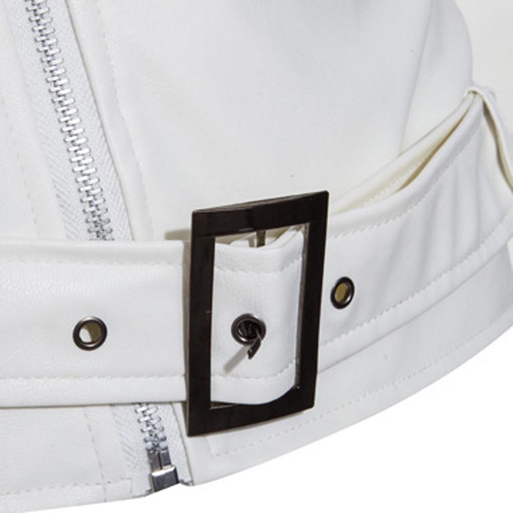 Herren Winter Casual Leder Reißverschluss Langarm Jacke Mantel Oberteile