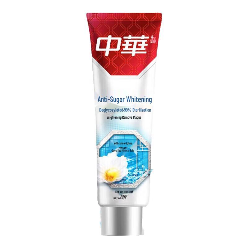 

Zhonghua Anti-Sugar Whitening Toothpaste Sea Salt Mint (4x90g)