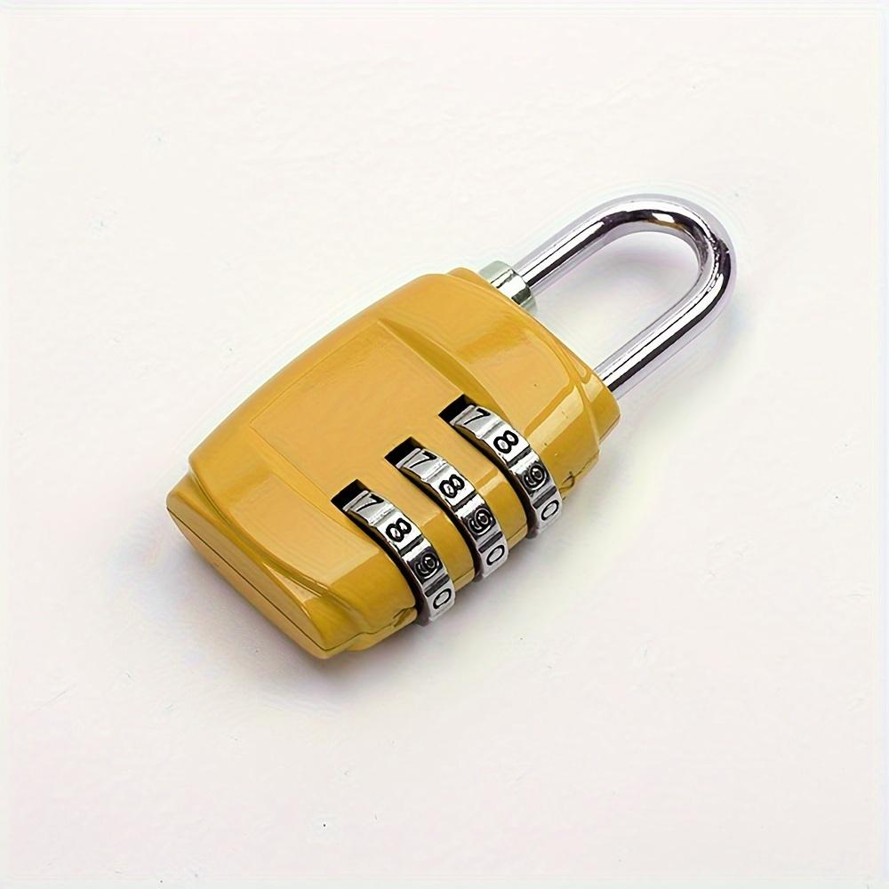 Password Lock 3 Position Password Lock Padlock, Suitcase Padlock for Gym, Cabinets and Luggage - Durable, Travel Padlock