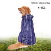 Dog Raincoat Small Large Dogs Waterproof Pet Clothes Reflective Dogs Rain Coats Hooded Jacket Raincoat Chihuahua Pet Supplies