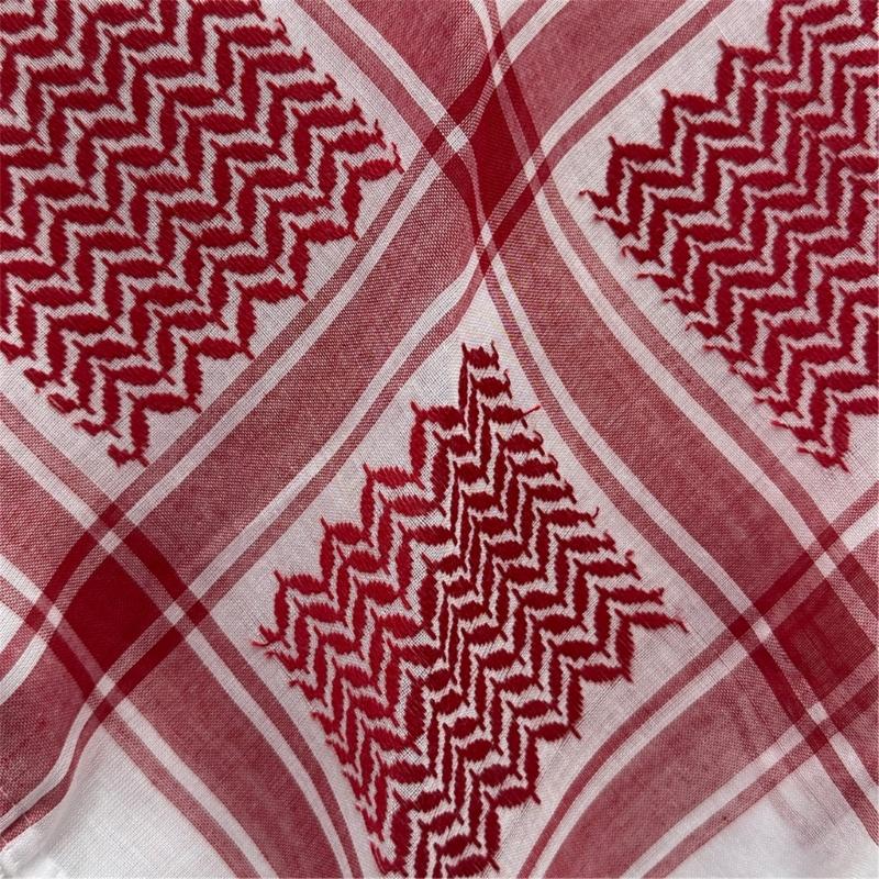 Unisex Middle Eastern Keffiyeh Scarf Comfortable and Breathable Shemagh Head Scarf for Fashion Enthusiasts Daily Wear