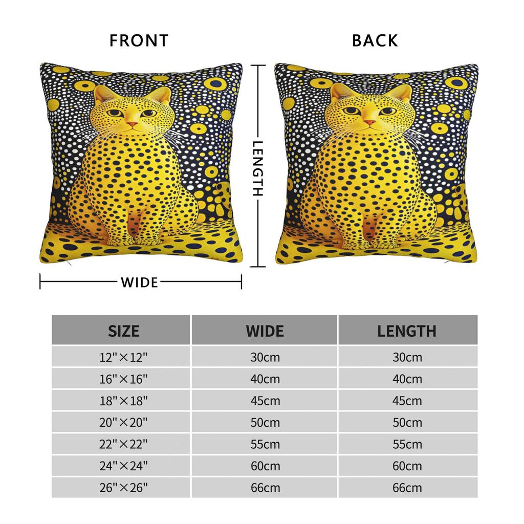 Pillow Cover Yayoi Kusama  Kawaii Pillow Case For Living Room Chair Pillowcases