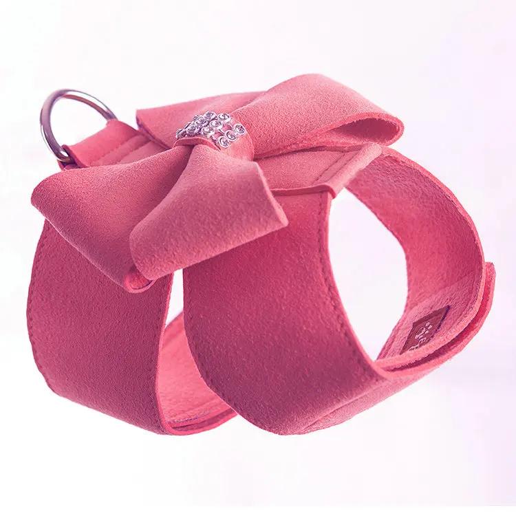 

Набор тяговых тросов, универсальная шлейка для кошек и собак, дышащая и регулируемая розовая поводок-бабочка для прогулок S розовый