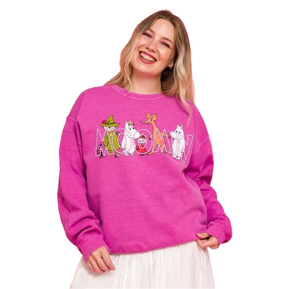 Moomin Unisex Adult Vintage Washed 80th Sweatshirt