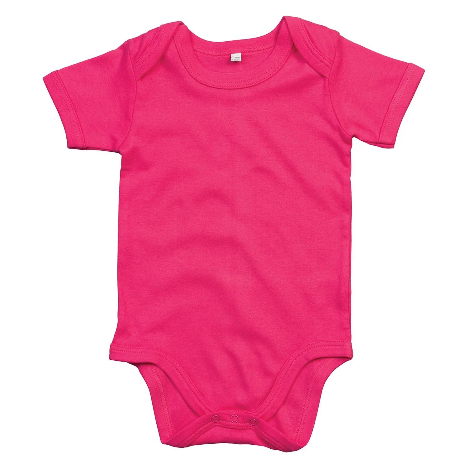 Pertemba Style Loft Babybugz Baby Effen Bodysuit 12-18 fuchsia