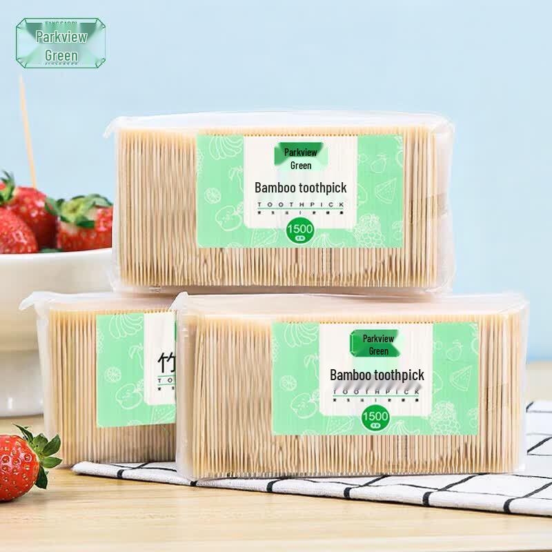 Fang Cao Di Disposable Bamboo Toothpicks & Fruit Forks (3000 pcs)