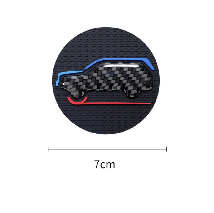 New 2Pcs High Quality Non-slip Elastic Durable Real Carbon Fiber Car Auto Water