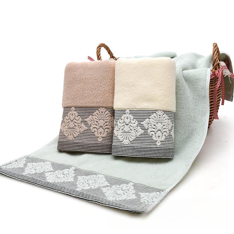 Toalha de algodão europeia flor macia absorvente grande toalha de rosto supermercado presente atacado toalha de rosto toalha doméstica