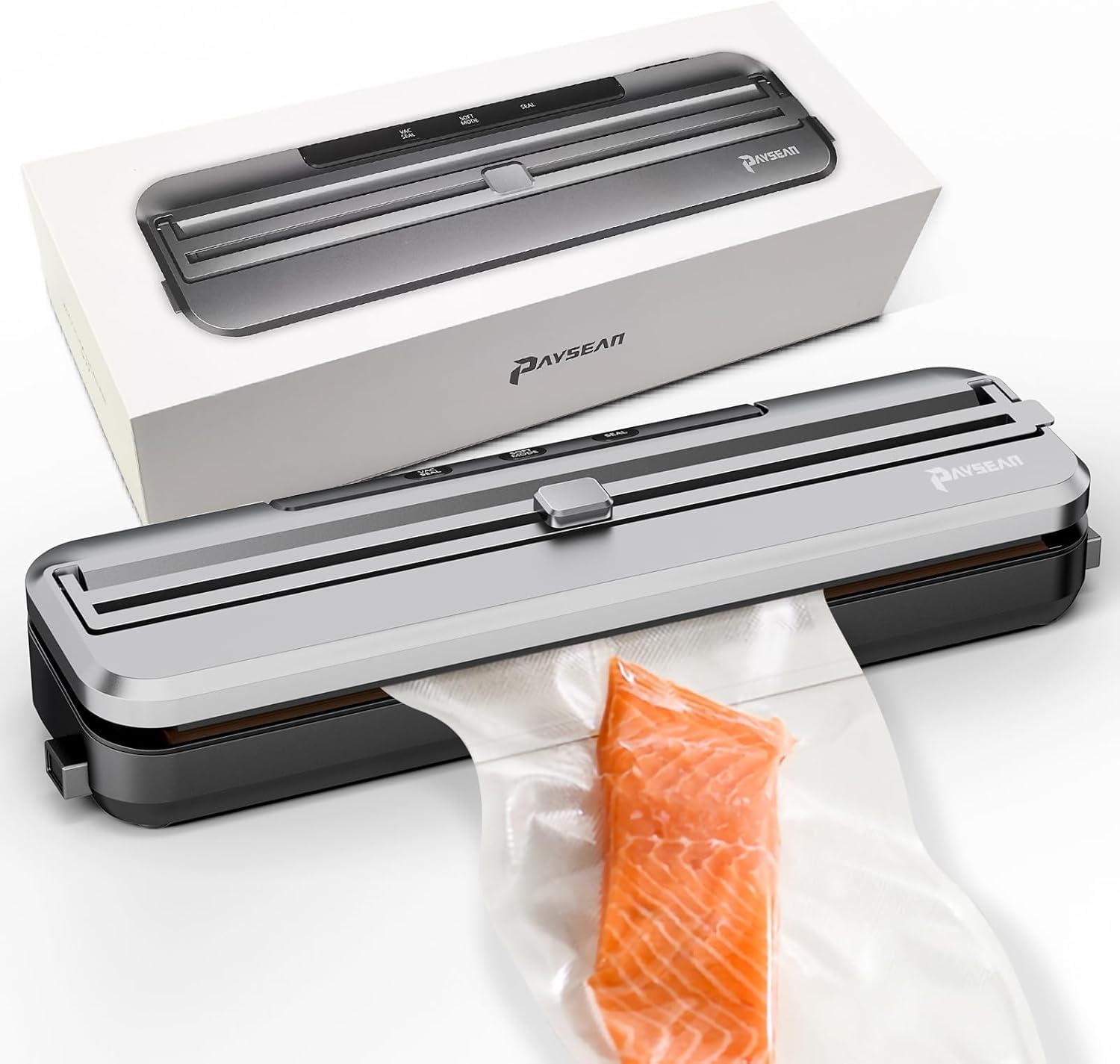 

Sealer Machine for Food, 4-in-1 Automatic Food Vacuum Sealer for Food Storage with Built-in Cutter United States