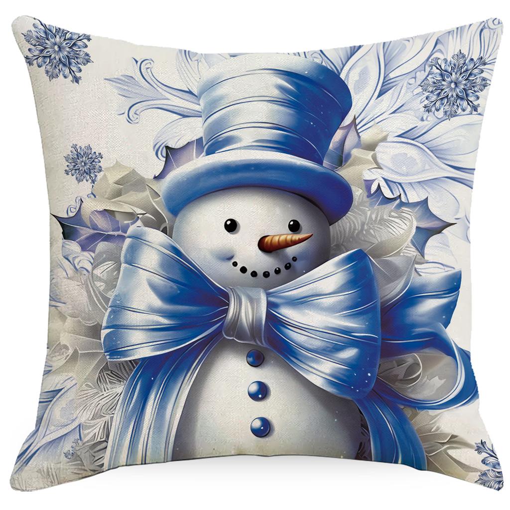 New Christmas Pillowcase Santa Claus Snowman Christmas Tree Home Sofa Cushion Decoration