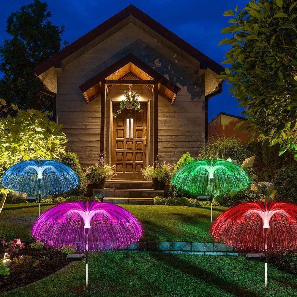 Waterproof Outdoor Solar Light 1/2/3/5 Layer Jellyfish Lawn Light  Yard/Pathway Decor