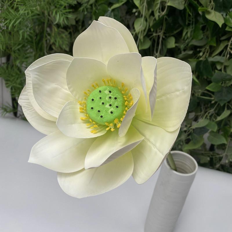 Artificial Lotus Flower Decor With Soft Silicone For Home Water Pool Waterfall Scene