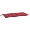 VidaXL Garden Bench Cushion, Bench Cover with String Ties, Waterproof Outdoor Cushion, Bordeaux Red 361573