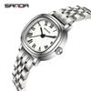 SANDA Top 1137 Women's Quartz Watch Fashionable and Elegant Rose Gold Minimally Roman Digital Women's Quartz Watches