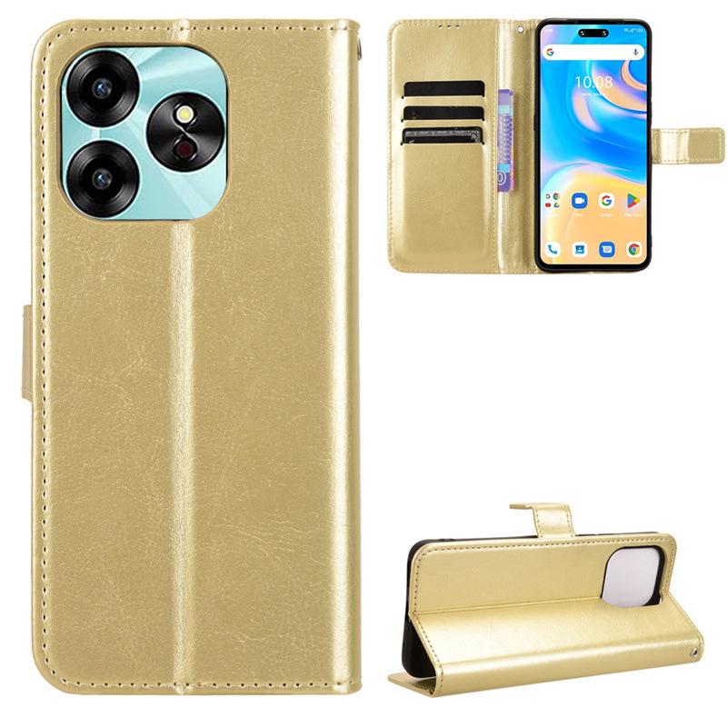 Youmi Umidigi G6 5G Leather Flip Case with Card Slot & Lanyard - Crazy Horse Pattern