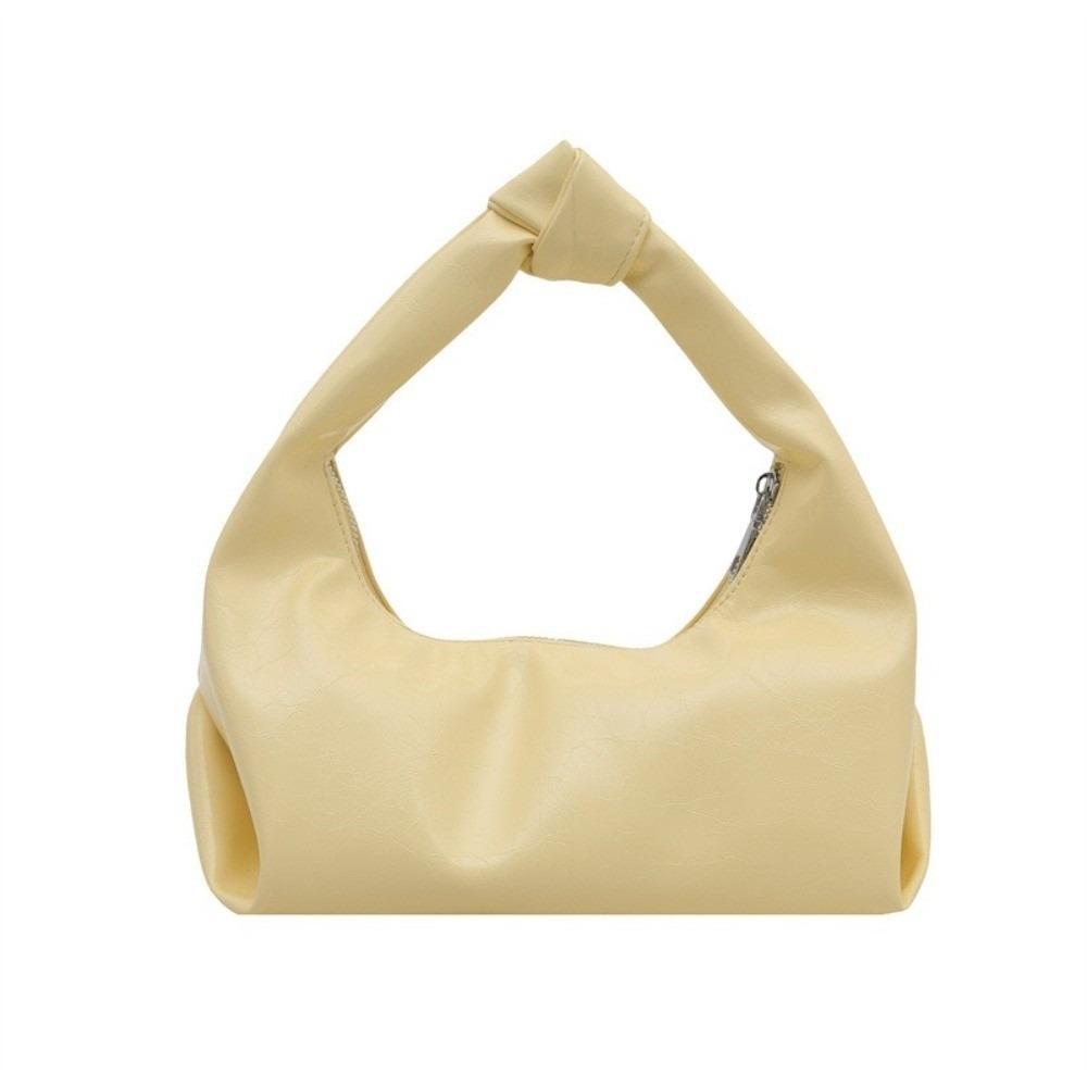 

Dumpling Shoulder Bags Pleated Armpit Bags Stylish Women Handbags Daily жёлтый