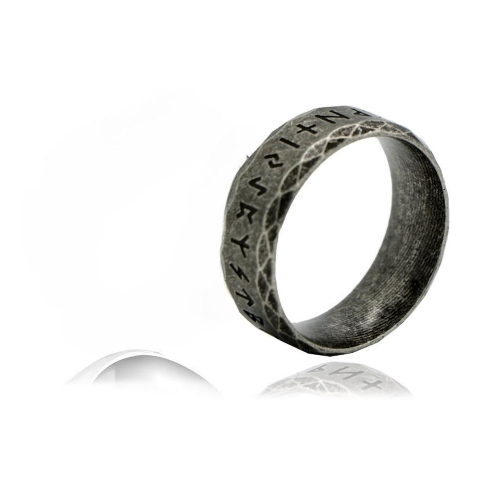 2026 Кольцо-шарм Луна Кольцо с текстом Мужское Винтажное Северогерманское Viking 7