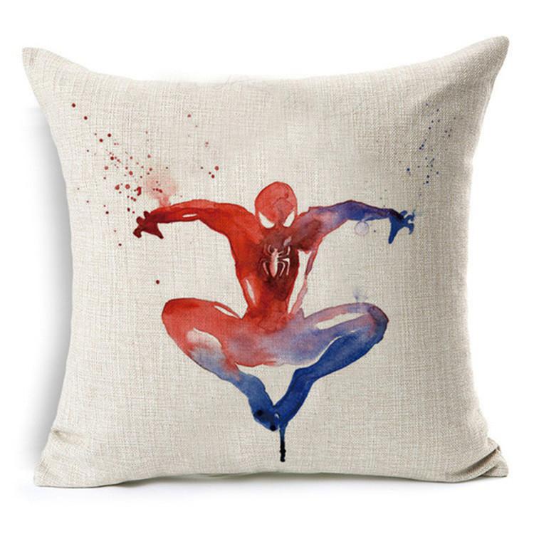 Neue Cartoon Spider-Man Serie Kissenbezug Auto Sofa Quadratisch Cartoon Animation Geschenk Kissen