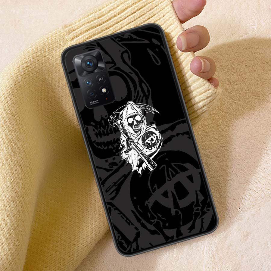 Sons of Anarchy Phone Case For Redmi 13C 14C Note 14 13 Pro Plus 5G 12 12C 10A 10C 10 9A 9C 9T 9 8 8A K70 Pro Cover TPU Shell Co