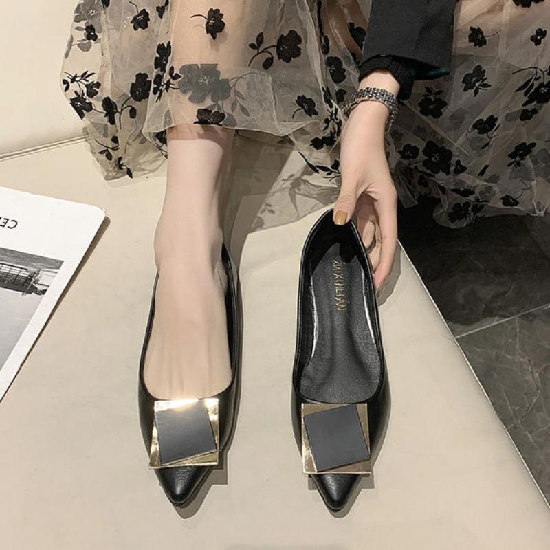 Mode Spitzschuh Damen Schuhe Slipper Büro Damen Flache Schuhe Frühling und Herbst Ausverkauf Lässig Jung Hohe Qualität Y2k Mode Schuh