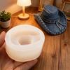 3D Simulation Cowboy Hat Candle Silicone Mold Cowboy Hat Shape Resin Silicone Mould Crafts Gypsum Molds Mochi Squishy Toy Moulds