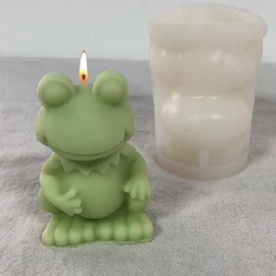 Cute Big Frog Silicone Molds Scented Candle Mold DIY Crafts Plasters Tool