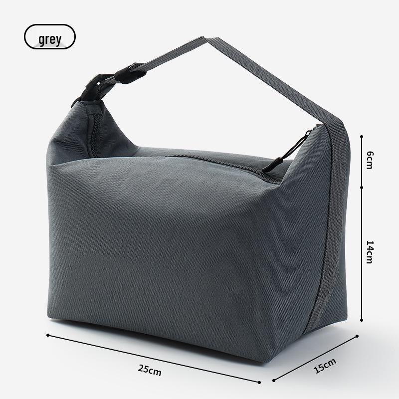 Sleek Insulated Lunch Bag with Buckle - Waterproof & Oil-proof, Thickened Aluminum Foil Protection