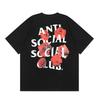 Nova ASSC 2026 Estampa de Letras Redonda Manga Curta Unisex Camiseta ASSC Tendência de Rua Algodão Corte Solto Moda Jovem Camiseta