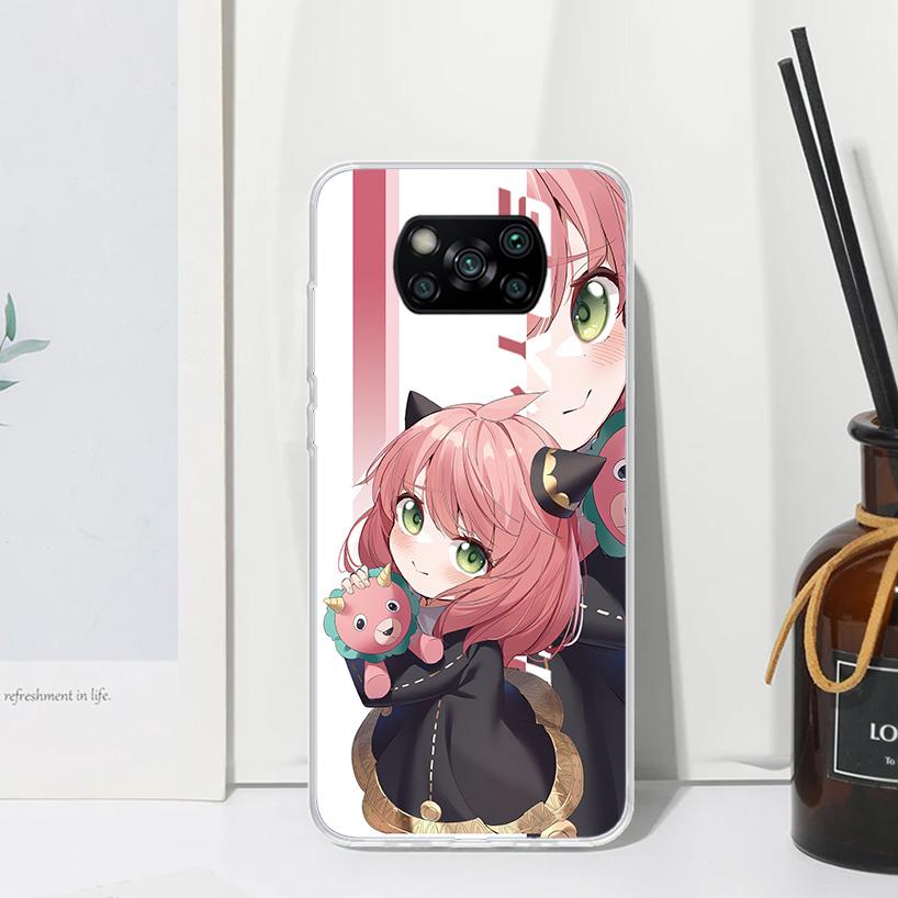 Anime Spy Family Anya Phone Case For Xiaomi Poco X7 X6 X5 M7 M8 Pro F7 Ultra Redmi 15C 15 13C 13 12C 12 10 10C 10A Art Fundas Po