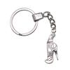 Ornate Gear Keychain Antique Style Punk Pendant Key Holder 30mm Ring