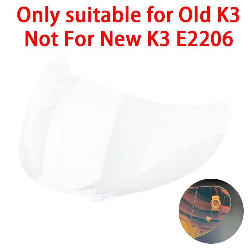 K3 Visor for AGV K3 Shield 2026 New Mold E2206 Photochromic Old K3 High Strength Sunscreen Capacete WindshielHelmet Visor Shield
