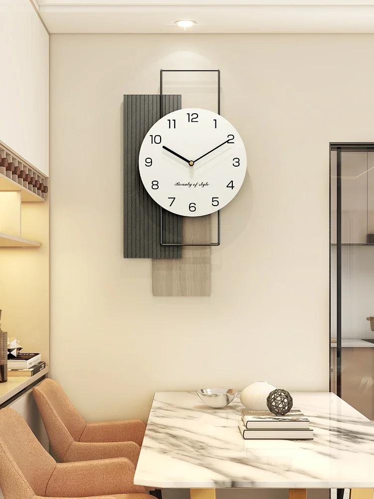 Silent Living Room Wall Clock Modern Design Metal Room Creative Wall Clock Large Free Shipping Horloges Murales Decorating Items