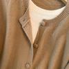 Plus Size Women's Loose Cardigan & Sweater Set (Bust 150/160) - Style 350-8081