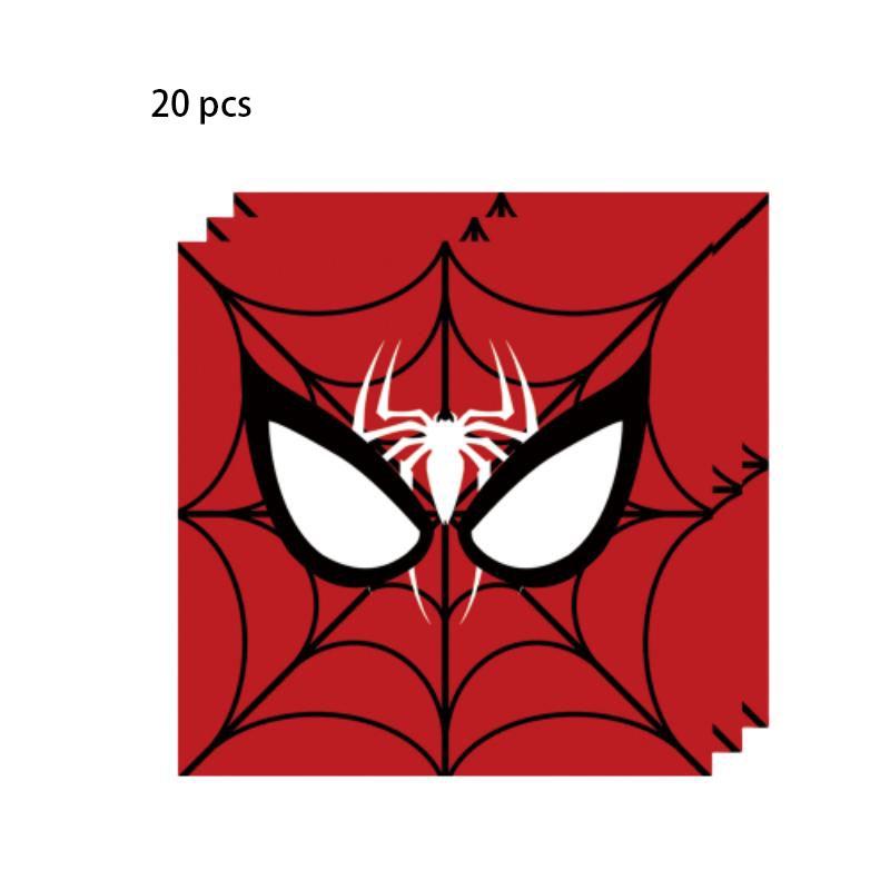 Spiderman Themen Geburtstagsparty Zubehör Set Rote Masken Pappteller Becher Servietten Und Besteck