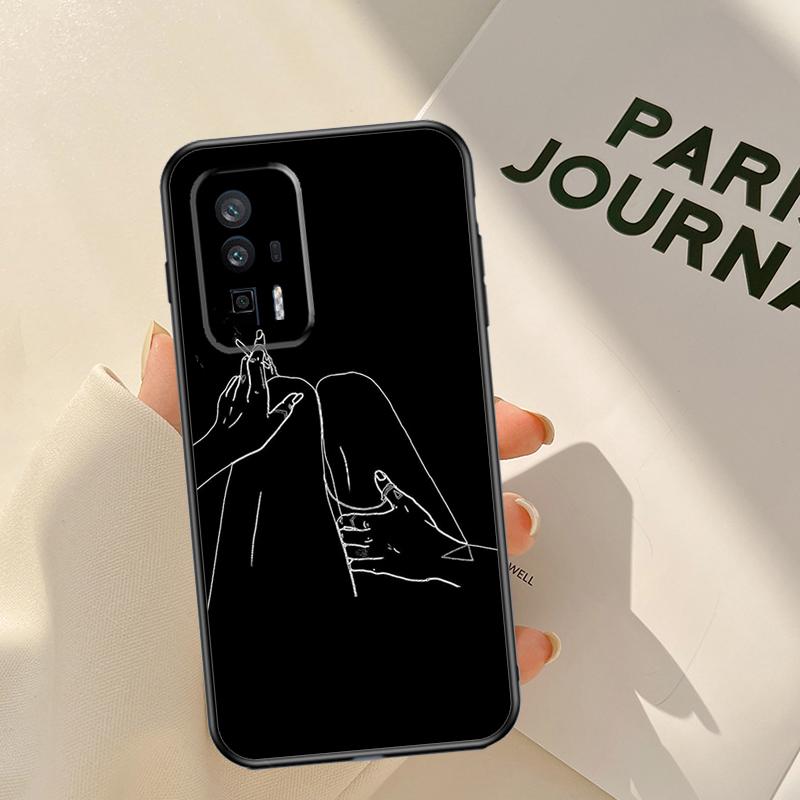 Sexy Line Minimalist Style Case For Xiaomi 14 15 Ultra 13T 14T 15T Pro 17 Pro Max POCO X7 Pro X3 X5 X6 F5 F6 F7 F8 Coque