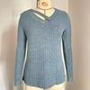 Autumn and Winter Loose Casual V-neck Button Up Top with Pit Stripe Women's T-shirts