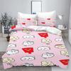 Chiikawa Anime Home Bedroom Comforte Nordic polyester material suitable for children and adults 3-piece set