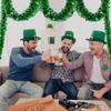 St Patricks Day Party Green Shamrock Decorations Plastic Streamers Wall Garlands and Hanging Clover Ornaments for Events