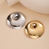 Metal Style Concave And Convex Disc Brooch, High-End Maillard Pin, Light Luxury Temperament, Fashion Niche Accessories