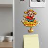 Creative Cartoon New Year Magnetic Sticker Traditional Blessing Refrigerator Sticker Cute Festive Lucky Magnetic Sticker Office