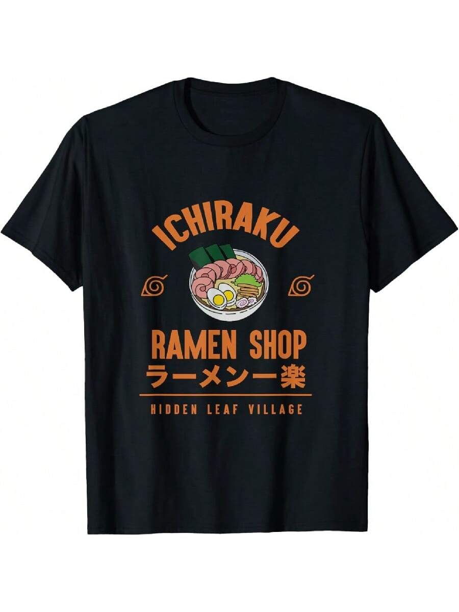 Narutos Shippuden Anime Cartoon Ramen Shop T-Shirt S разноцветный