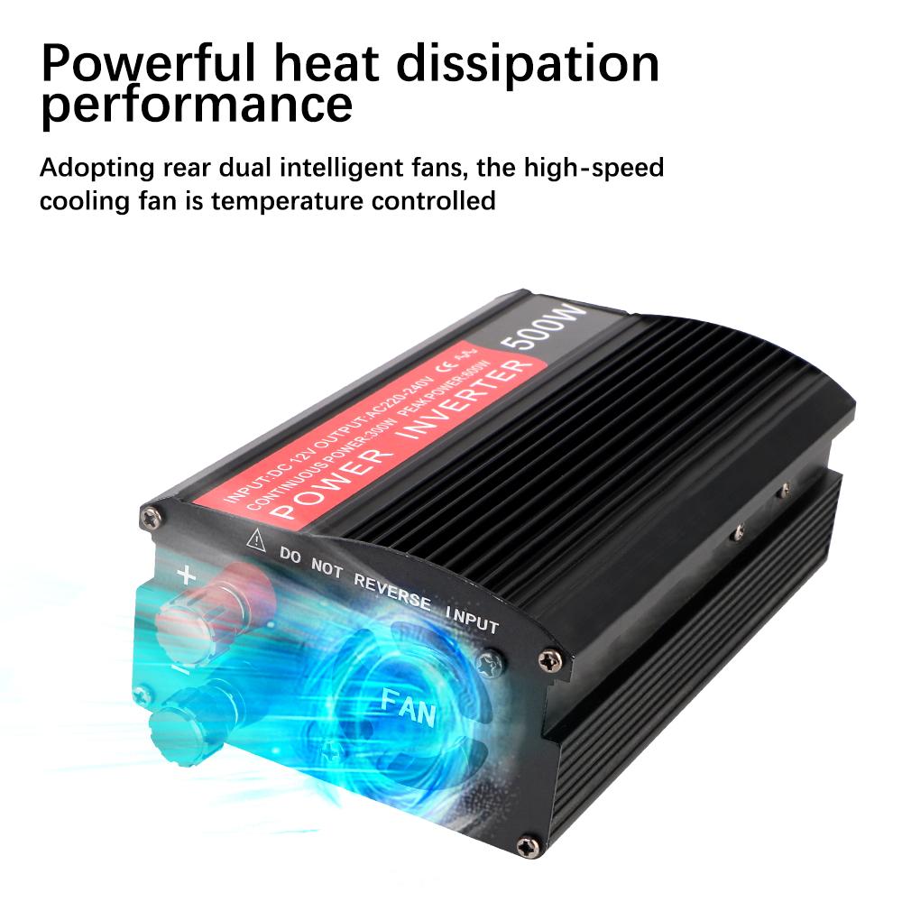 Convertor Tensiune 12v 220v 500W Priză Cu Încărcător Auto USB Adaptor de Alimentare Invertor Universal Undă Sinusoidală Modificată Invertor Auto